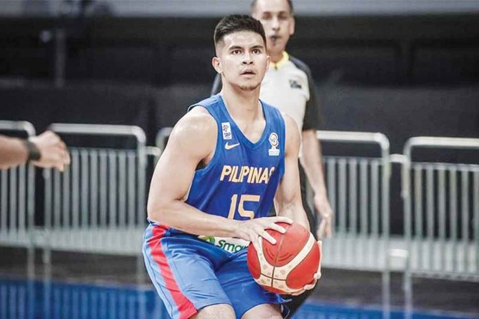 Kiefer Ravena is the fourth member of Vincent “Chot” Reyes’ pool to beg off due to injury. FIBA PHOTO