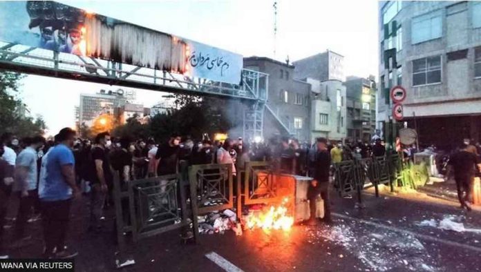 Iran’s leaders have portrayed the anti-government protests as “riots” instigated by foreign enemies. REUTERS