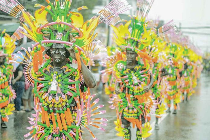 A total of 34 tribes will compete in the 2023 Kalibo Sadsad Ati-Atihan contests: Tribal Small, Tribal Big, Balik Ati, and Modern Tribal categories. Photo shows Tribu Vikings during the 2017 Kalibo Ati-Atihan Festival. PN FILE PHOTO