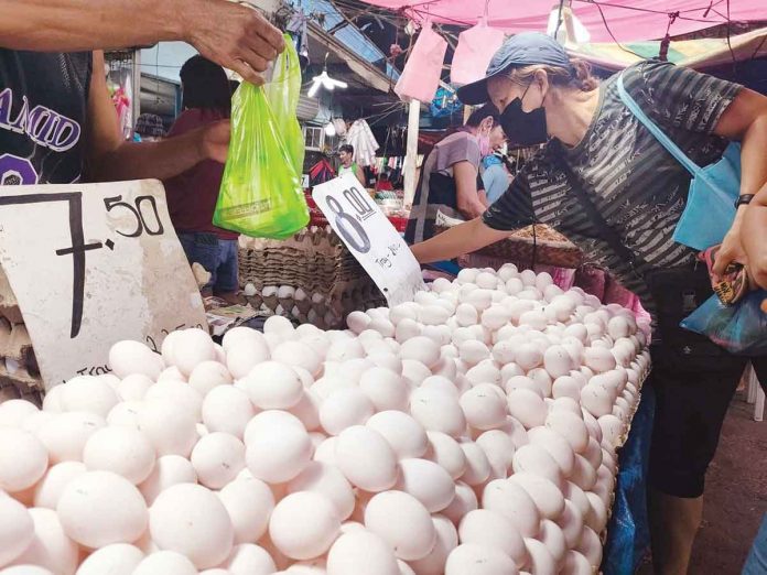 It is normal for egg supply to go down during the cold season, according to the Department of Agriculture. PN PHOTO