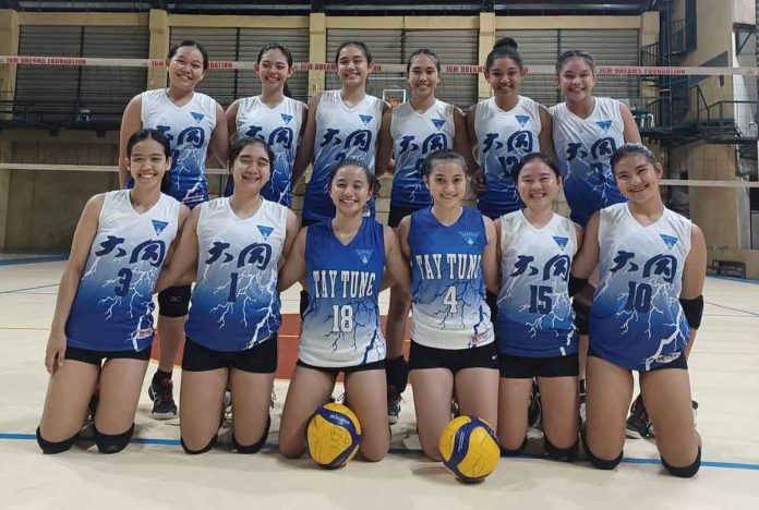 Member of Bacolod Tay Tung High School Thunderbolts that competed in the 2022 Rebisco Volleyball League National Finals. PHOTO COURTESY OF JOSE MONTALBO