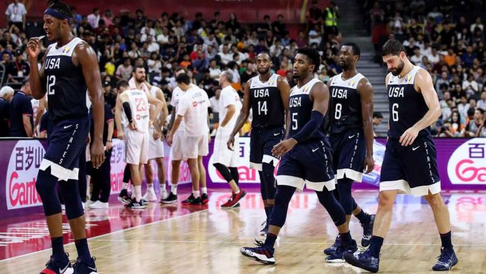 Players of Team USA show their dejection following their loss in the 2019 FIBA World Cup in China. PHOTO COURTESY OF CNN