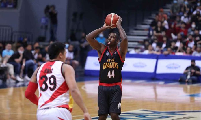 Andrew Nicholson will serve as Bay Area Dragons import when they battle Barangay Ginebra San Miguel Kings in the 2022 PBA Commissioner’s Cup finals. PBA PHOTO