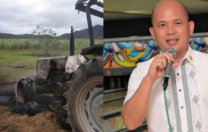 Negros Occidental provincial administrator Atty. Rayfrando Diaz said the series of arson attacks by rebels, the most recent of which was on Monday in Cauayan town, could negatively impact delivery of services to the public. RADYO BANDERA-BACOLOD CITY/NEGROS OCCIDENTAL PHOTO