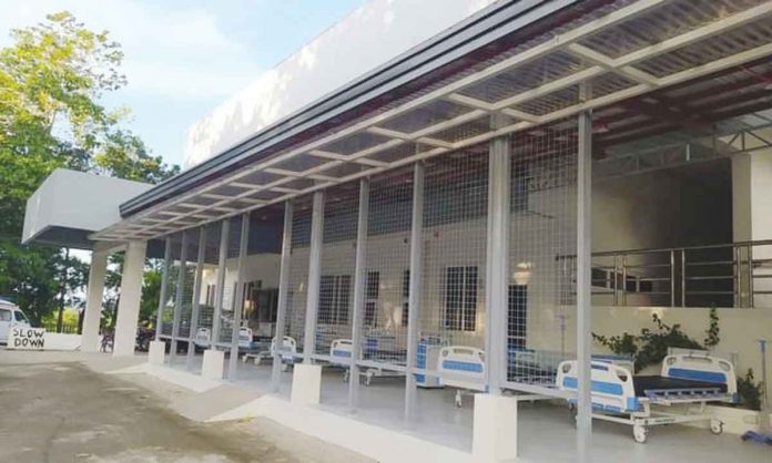 Aleosan District Hospital’s Isolation Ward in Alimodian, Iloilo caters to patients from the towns of Alimodian, Leon, San Miguel, and nearby municipalities. HOSPITAL MANAGEMENT OFFICE PHOTO