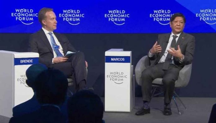 World Economic Forum president Børge Brende and President Bongbong Marcos Jr.