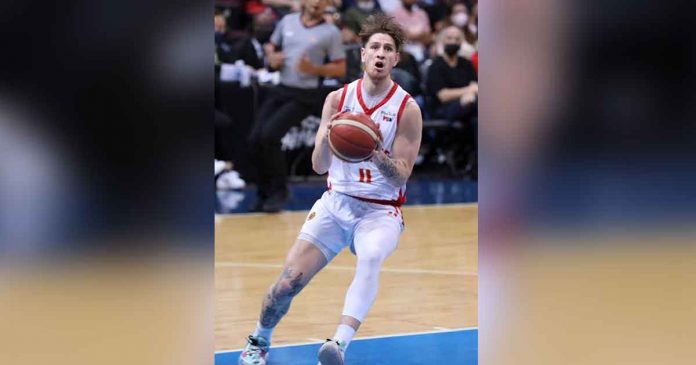 Bay Area Dragons’ Hayden Blankley accuses the ongoing 2022-2023 PBA Commissioner’s Cup finals series with Barangay Ginebra San Miguel Kings as “cooked.” PBA PHOTO