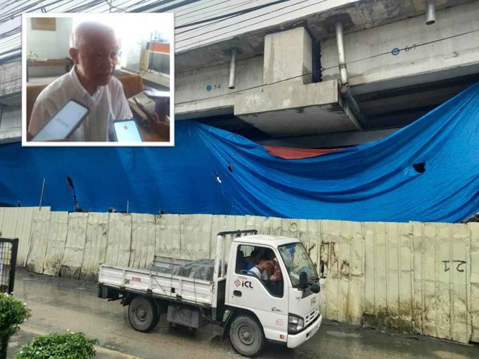 DISASTER WAITING TO HAPPEN. Conspicuous gaps, or “kat-al” and “angkat”, are observed between the girders and cross beam of the Ungka flyover in Jaro, Iloilo City. Ilonggo engineer Nilo Jardeleza says it is an “impending disaster”. AJ PALCULLO/IME SORNITO/PN