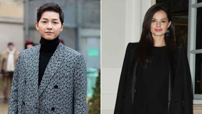 Song Joong Ki and Katy Louise Saunders