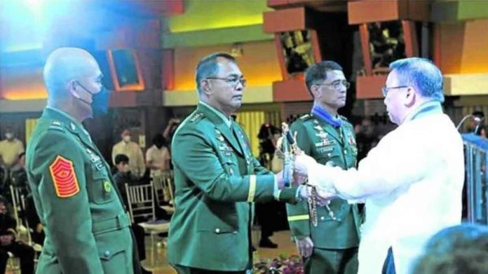 SECOND TIME. The return of Gen. Andres Centino as chief of the Armed Forces of the Philippines catches many by surprise as it is a break from the norm, starting with the brief turnover ceremonies on Saturday, Jan. 7, 2023. AFP-PAO PHOTO