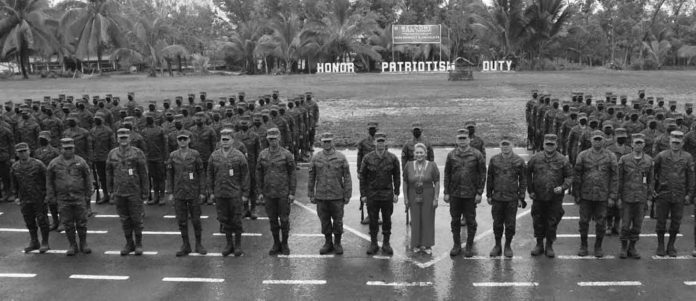 A total of 227 new soldiers of the Philippine Army's 3rd Infantry (Spearhead) Division ended their six months of rigid training through a closing ceremony held at the Division Grand Stand in Camp Peralta, Jamindan, Capiz, on Friday, Jan. 20, 2023. PHILIPPINE ARMY SPEARHEAD TROOPERS FB PHOTO