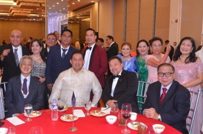 (Seated from left to right) PCSO Chairman Junie E. Cua, Speaker of the House Ferdinand Martin Garcia Romualdez, PCSO General Manager Melquiades A. Robles, GCG Chairman and retired Justice Alex L. Quiros