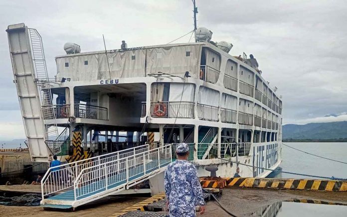 Commander Jansen Benjamin, Coast Guard District Western Visayas chief of operations, says ferry trips between San Carlos City, Negros Occidental and Toledo City, Cebu resumed on Friday morning, Jan. 13. CGDWV, PCG SUBSTATION SAN CARLOS CITY PHOTO