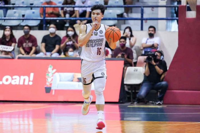 Former University of the Philippines Fighting Maroons guard Brix Ramos is among those being eyed by Iloilo United Royals-Cocolife for the 2023 MPBL season. UAAP PHOTO