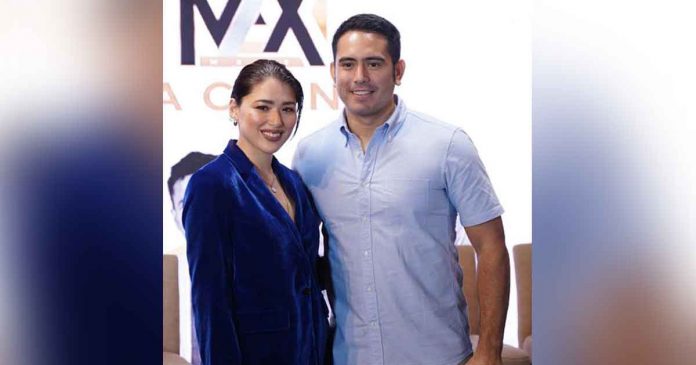 Kylie Padilla and Gerald Anderson grace the media conference for the movie “Unravel.” STAR MAGIC PHOTO