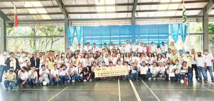 Achieving 15 million safe man-hours reflects Global Business Power Corporation Panay Site operations’ firm commitment to safety.