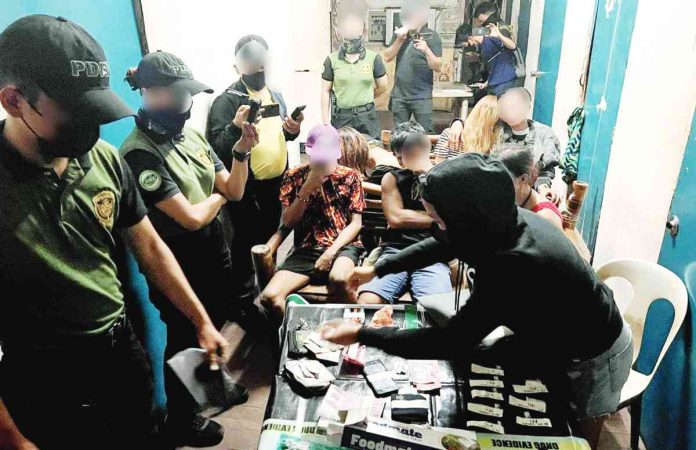 Seven persons were nabbed in an alleged drug den in Barangay 4, Roxas City on Monday. PDEA REGION 6