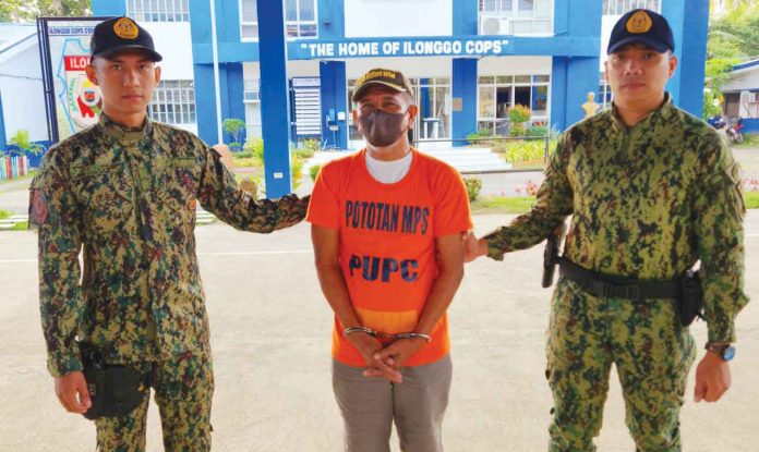 The 62-year-old No. 1 most wanted man of Western Visayas was arrested in Cabuyao, Laguna on Feb. 2. He is now detained at the Pototan police station in Iloilo. ICPO PHOTO