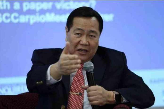 “The laser weapon, even if it causes only temporary blindness, is still a weapon or an ‘arms’ that qualifies the attack as an armed attack under the Mutual Defense Treaty,” says retired Supreme Court Senior Associate Justice Antonio Carpio.