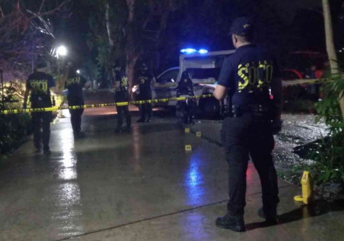 Two motorcycle-riding men were shot in Pavia, Iloilo on Monday night. PANAY NEWS PHOTO