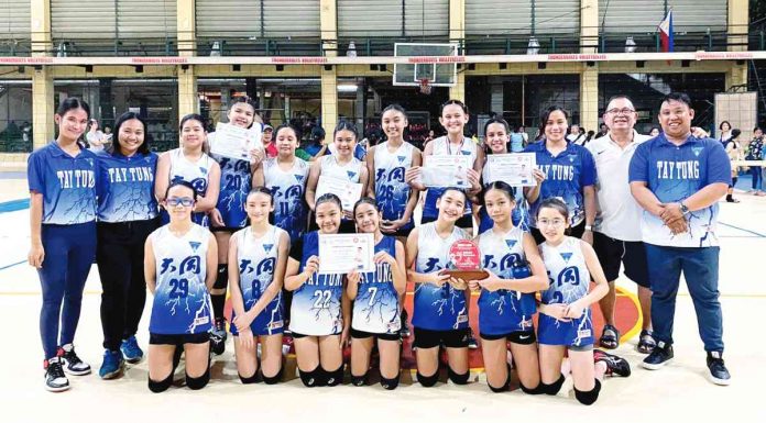 Members of Bacolod Tay Tung High School’s Under-13 team. PHOTO COURTESY OF JOSE MONTALBO