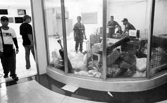 Three armed men robbed the office of J&T Express in Barangay Quintin Salas, Jaro, Iloilo City on Wednesday night, March 1. Photo shows the express courier company’s delivery hub. RADYO BANDERA ILOILO PHOTO