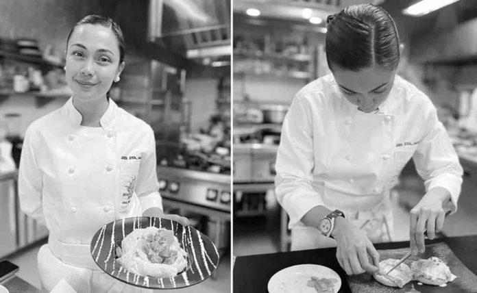 Jodi Sta. Maria is taking up a Certificate Program in Cooking and Baking Skills at the Center for Asian Culinary Studies in Manila.