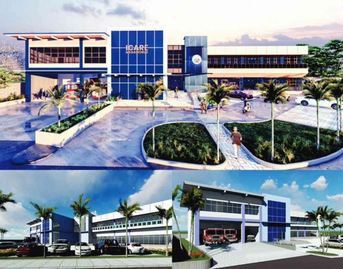 MEGA PARTNERSHIP. The Iloilo City Government partners with Megaworld Corporation for another Iloilo City Action and Response (ICARE) Center. Photo shows the perspective of the two-storey Iloilo Business Park ICARE Center at the Iloilo Business Park in Mandurriao district.