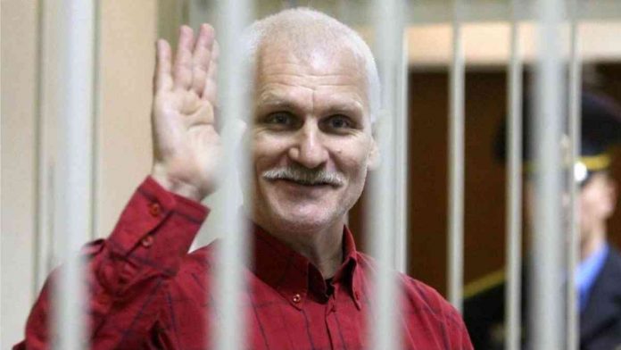 Ales Bialiatski was one of three winners of the 2022 Nobel Peace Prize. EPA