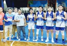 Members and coaches of the Bacolod Tay Tung secondary boys 3x3 team. PHOTO FROM BACOLOD TAY TUNG HIGH SCHOOL FACEBOOK PAGE