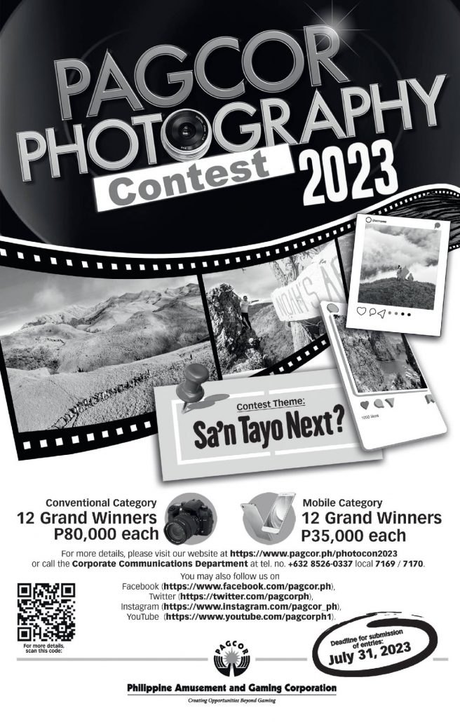 PAGCOR is now accepting entries for its Photo Contest 2023