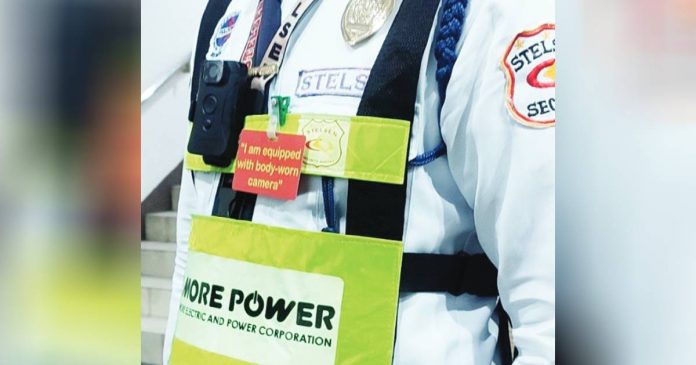 Body-worn cameras will ensure that MORE Electric and Power Corporation’s personnel and contractors are following established procedures and guidelines in apprehension and security operations.