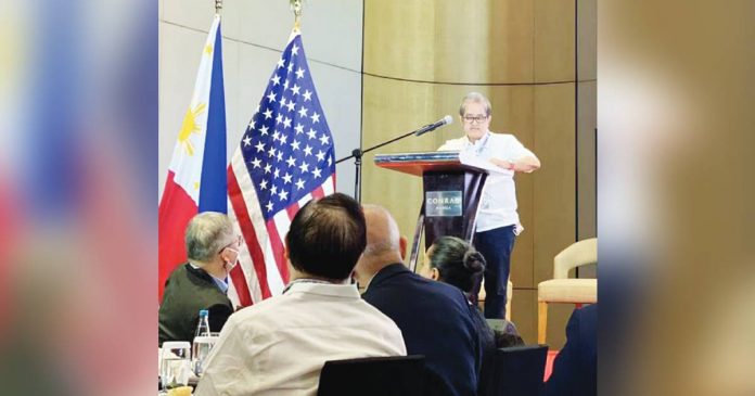 Angelo Salvador Benedictos, director of the Department of Trade and Industry’s Bureau of International Trade Relations, said the Philippines is waiting for the renewal of its eligibility in the US GSP program in an event in Pasay City on April 18. JESSICA FENOL/ABS-CBN NEWS PHOTO