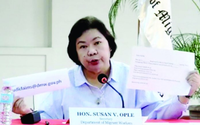 “We are now at the final stages of closing this most trying issue,” says Secretary Susan Ople of the Department of Migrant Workers.