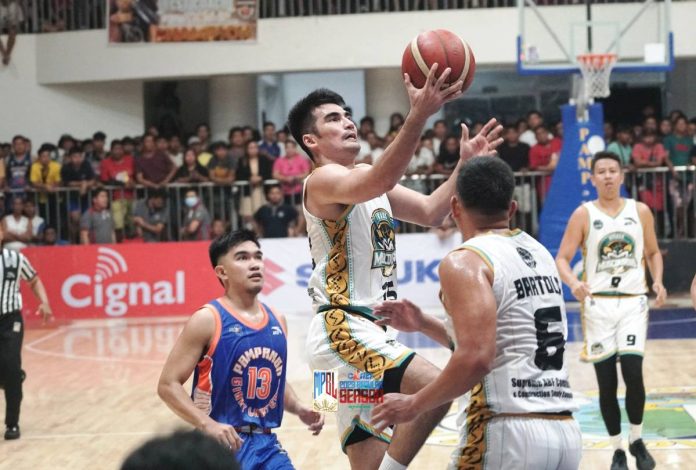 Robin Roño had a decent debut for Negros Muscovados with 21 points in their 79-66 loss to Pampanga Giant Lanterns in the 2023 MPBL Season. PHOTO BY MPBL