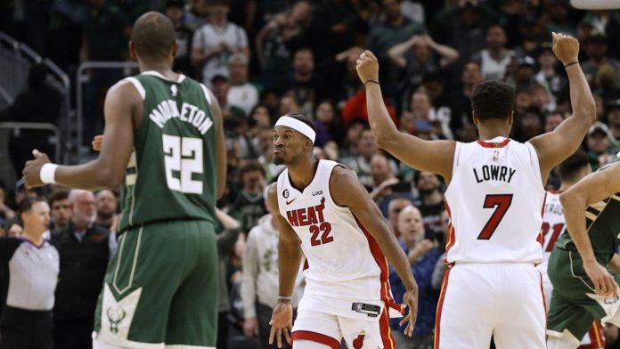 Jimmy Butler does it again. He scored 42 points in Miami Heat’s win over the Bucks. AP