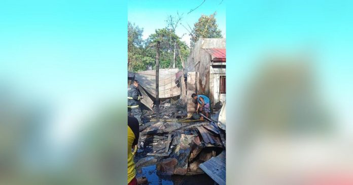 The house of a village councilman in Barangay Diclum, Tobias Fornier, Antique was totally burned on Friday, May 5. ARRON JOHN MORTEGA/RADYO BANDERA SWEET FM ANTIQUE