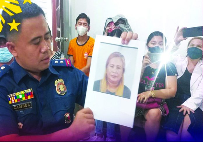 An alleged scammer was arrested on Sunday, May 21. Police Captain Val Cambel of the Mandurriao police presented to the public the photo of suspect Ana Pedrajas. RADYO BANDERA ILOILO PHOTO