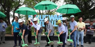 MORE Electric and Power Corporation president and chief executive officer Roel Castro and Mayor Jerry P. Treñas lead the groundbreaking ceremony for the P96.4-million underground distribution system at Sunburst Park on J.M. Basa Street, Iloilo City on Tuesday, May 30. ILOILO CITY MAYOR’S OFFICE PHOTO