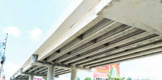 Repairing the flyover in Barangay Ungka II, Pavia, Iloilo will cost at least P250 million. The repair will also take nearly a year to complete, according to the third-party consulting firm tapped to conduct a geotechnical investigation on the defective structure. PN PHOTO