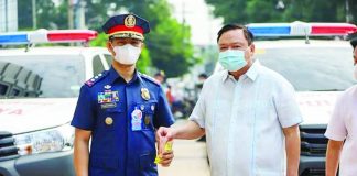 The Iloilo City Government under Mayor Jerry Treñas recently turned over six patrol cars to the Iloilo City Police Office to help ensure peace and order in the city. ILOILO CITY MAYOR’S OFFICE PHOTO