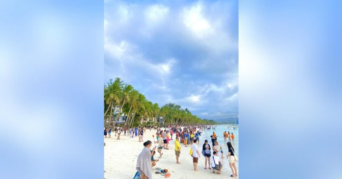 Policemen are patrolling major tourist destinations, including Boracay Island, for traffic management assistance and securing transportation hubs. MALAY-BORACAY TOURISM OFFICE FACEBOOK PHOTO