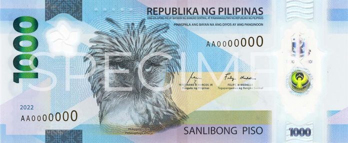 The Bangko Sentral ng Pilipinas hopes that the design of the 1000-Piso polymer banknote will remind Filipinos of the importance of environmental preservation and the need to ensure a sustainable future for all. BSP PHOTO