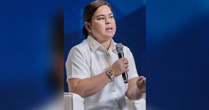 “I am here today because of the trust of the Filipino people in me to lead and serve them and the country, and this cannot be poisoned by political toxicity or undermined by execrable political powerplay,” says Vice President Sara Duterte.