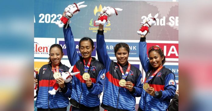 Members of the Philippine women’s obstacle race relay team. PHOTO COURTESY OF PSC