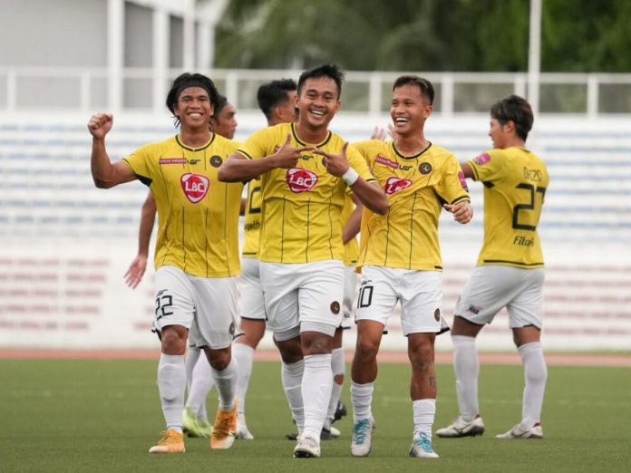 Kaya Futbol Club-Iloilo capped off their 2022-2023 Philippines Football League championship run with a 3-1 victory over Stallion-Laguna FC. KAYA-ILOILO PHOTO