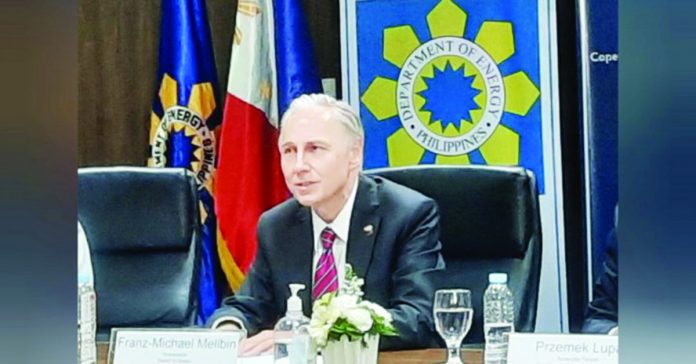 Danish Ambassador to the Philippines Franz-Michael Mellbin says the Department of Energy should craft a policy on developing pool of skilled workers for the wind industry. PNA FILE PHOTO BY KRIS CRISMUNDO