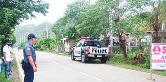 The municipality of Hamtic is the first to log confirmed cases of African Swine Fever (ASF) in Antique. Photos show an ASF control checkpoint in Barangay Banawon led by the local government unit, Provincial Veterinary Office and Hamtic police station. HAMTIC PNP PHOTO