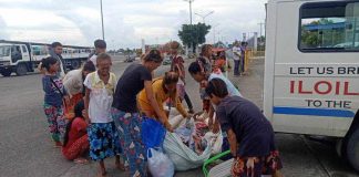 Mendicant Badjaos rescued by the Iloilo City Social Welfare and Development Office and Public Safety and Transportation Management Office were sent back to Bacolod City on Saturday, June 24, on their way home. PSTMO PHOTO