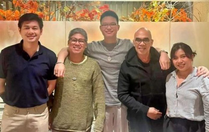 Bimby Aquino Yap with Cornerstone executives and veteran TV host Boy Abunda.